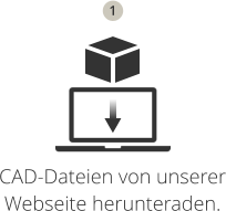 CAD-Dateien von unserer Webseite herunteraden. 1