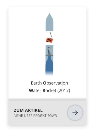 Earth Observation Water Rocket (2017) ZUM ARTIKEL   MEHR ÜBER PROJEKT EOWR